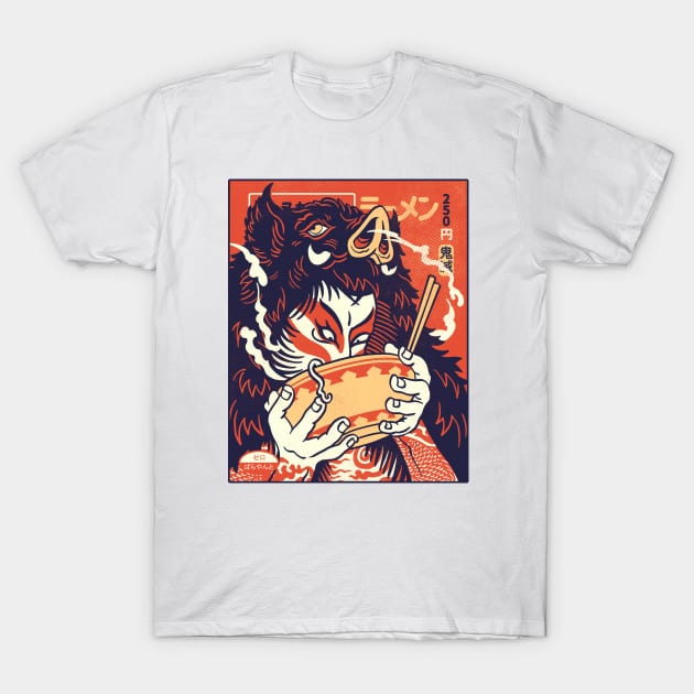 Discount Noodle Gang: Slayer Ino (Light Colored Shirt) T-Shirt by zerobriant